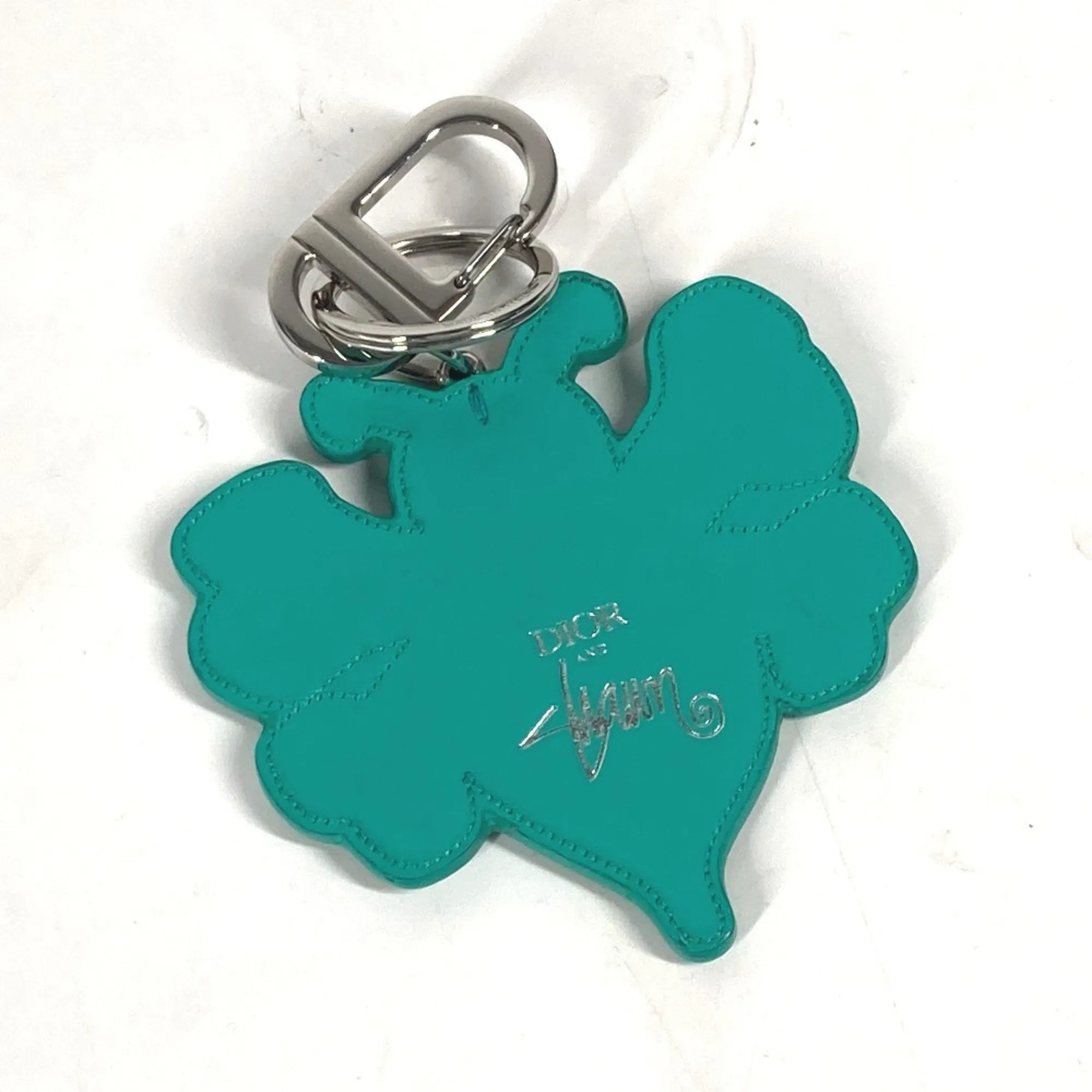 Christian Dior yellow Leather Keyring (Pre-Owned)