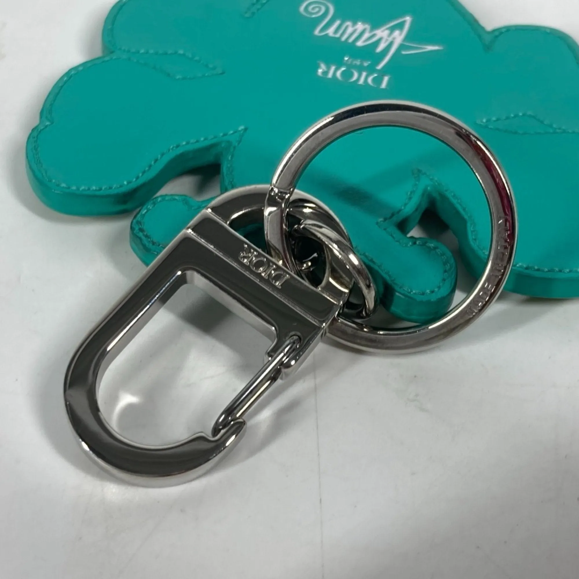Christian Dior yellow Leather Keyring (Pre-Owned)
