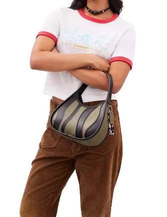 Coach Ergo Bag In Wavy Stripe Upcrafted Leather