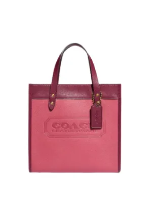 Coach Field Tote 22 In Colorblock With Coach Badge