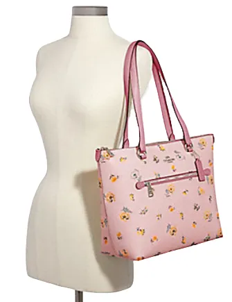 Coach Gallery Tote With Dandelion Floral Print