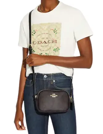 Coach Mini Jamie Camera Bag In Signature Canvas