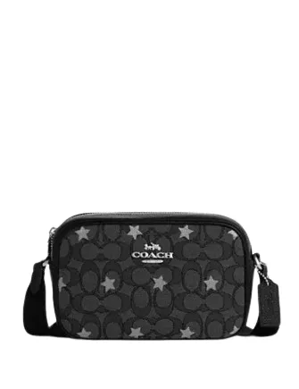 Coach Mini Jamie Camera Bag In Signature Jacquard With Star Embroidery