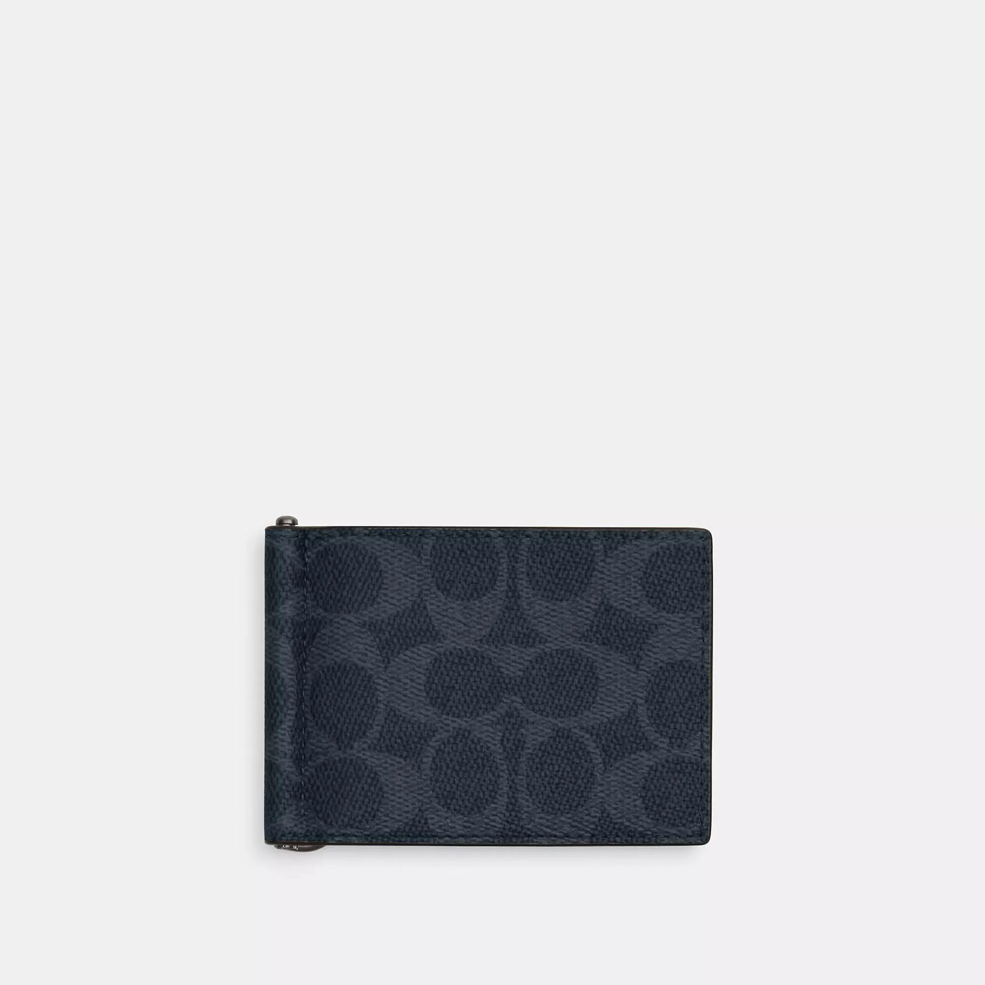 Coach Outlet Slim Money Clip Billfold Wallet In Signature Canvas
