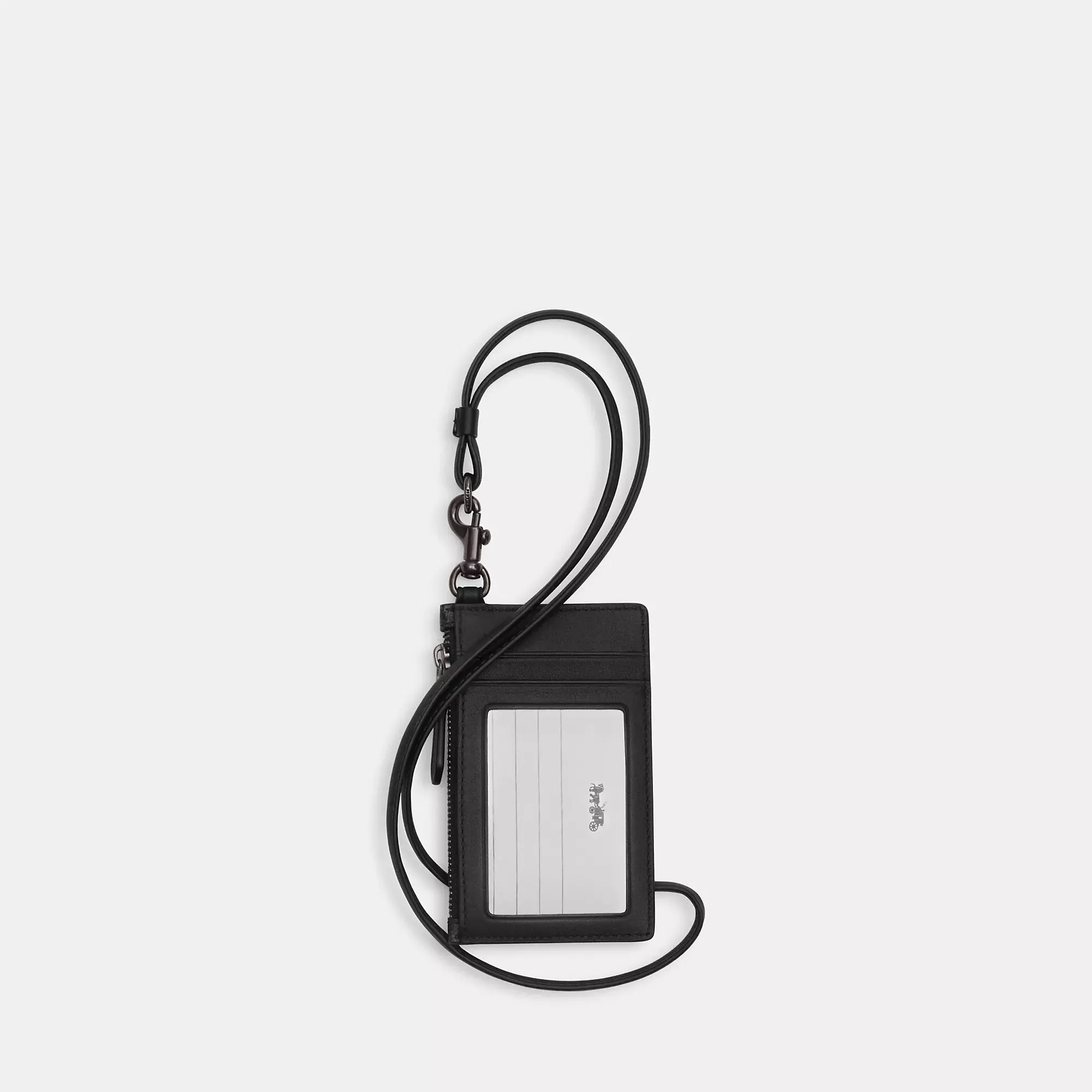 Coach Outlet Zip Lanyard Card Case In Signature Canvas
