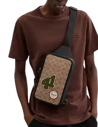 Coach Sullivan Pack In Signature Canvas With Patches