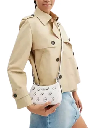 Coach Teri Mini Crossbody Bag With Floral Applique