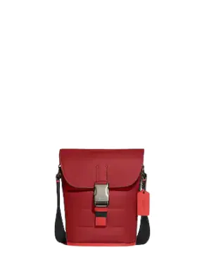 Coach Track Small Flap Crossbody With Quilting