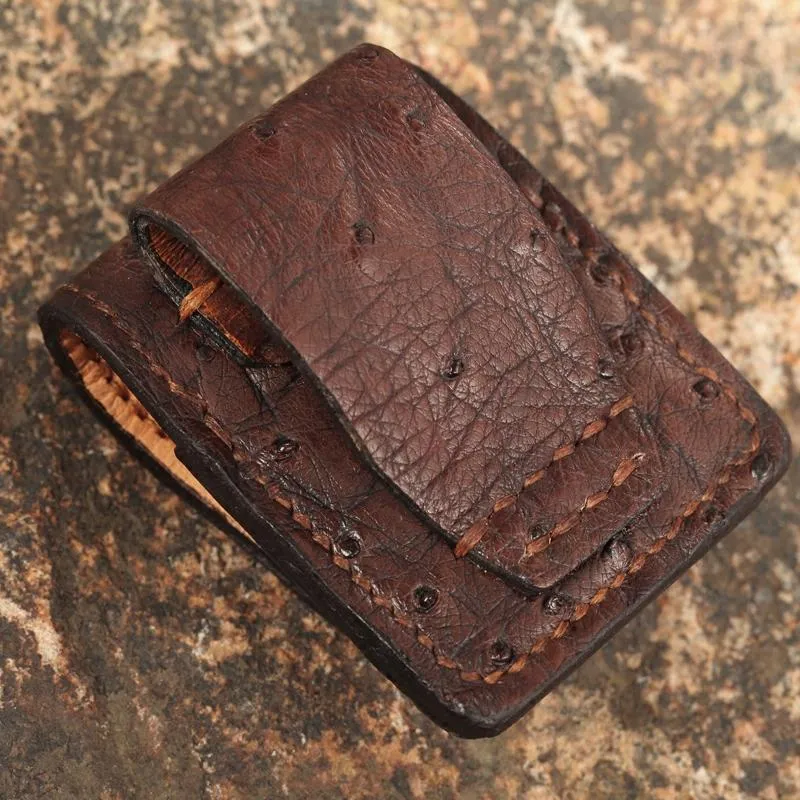 Cool Mens Leather Zippo Lighter Cases with Loop Zippo lighter Holders with clips
