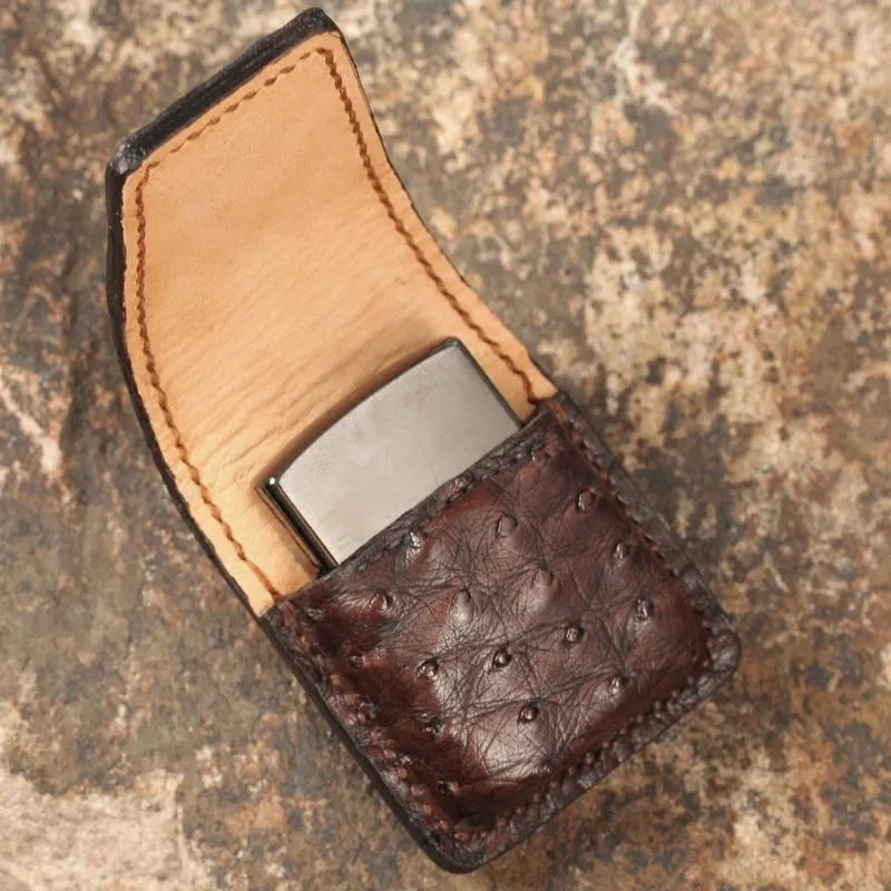 Cool Mens Leather Zippo Lighter Cases with Loop Zippo lighter Holders with clips