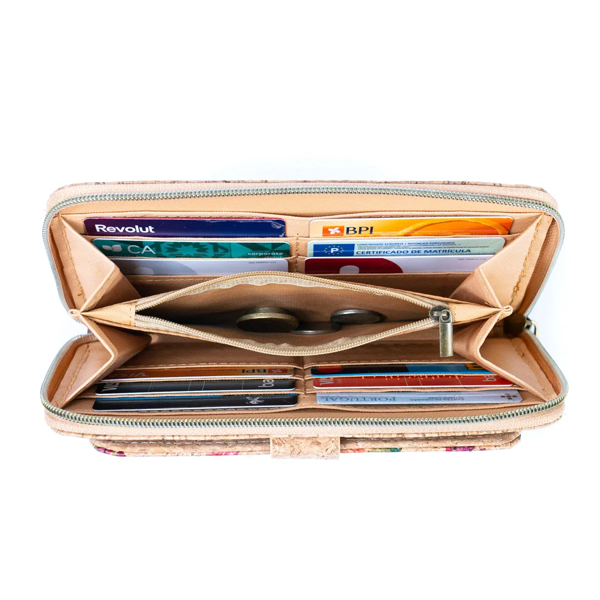Cork Large Women's Wallet and Clutch BAGD-544-MIX-6??6units??
