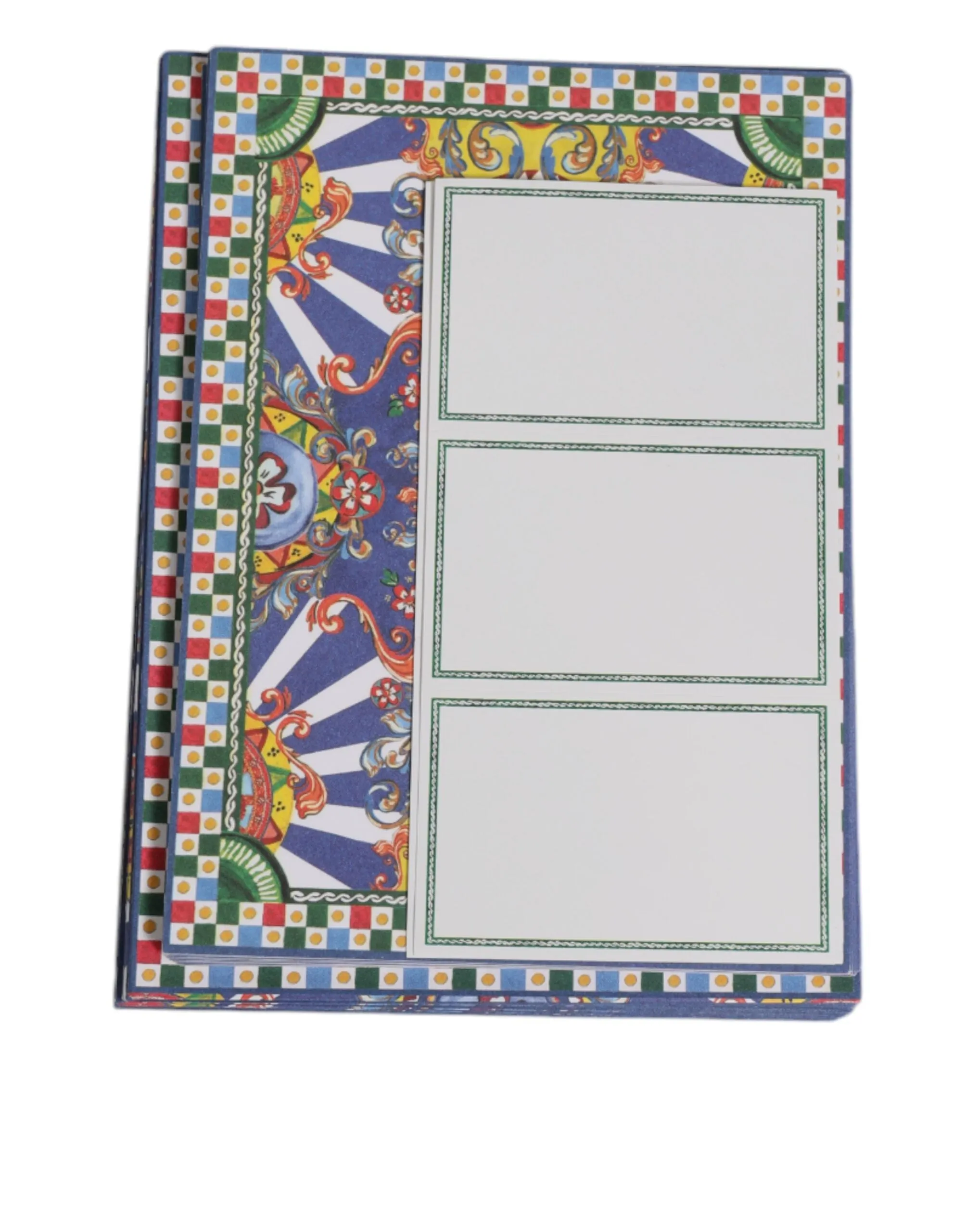 Dolce & Gabbana multi Carretto Siciliano Envelope Post Card Men's Holder