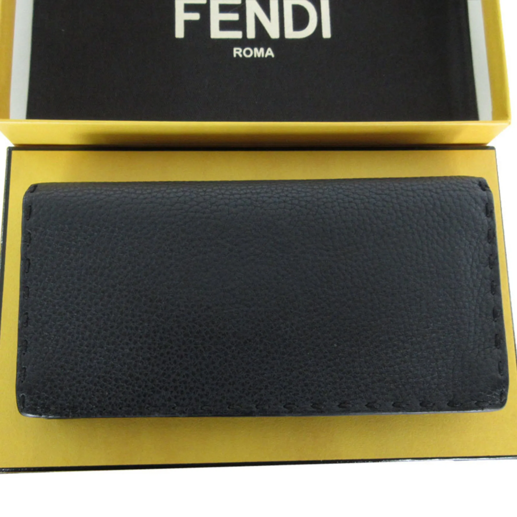 Fendi Leather Long Wallet (Bi-Fold) (Pre-Owned)