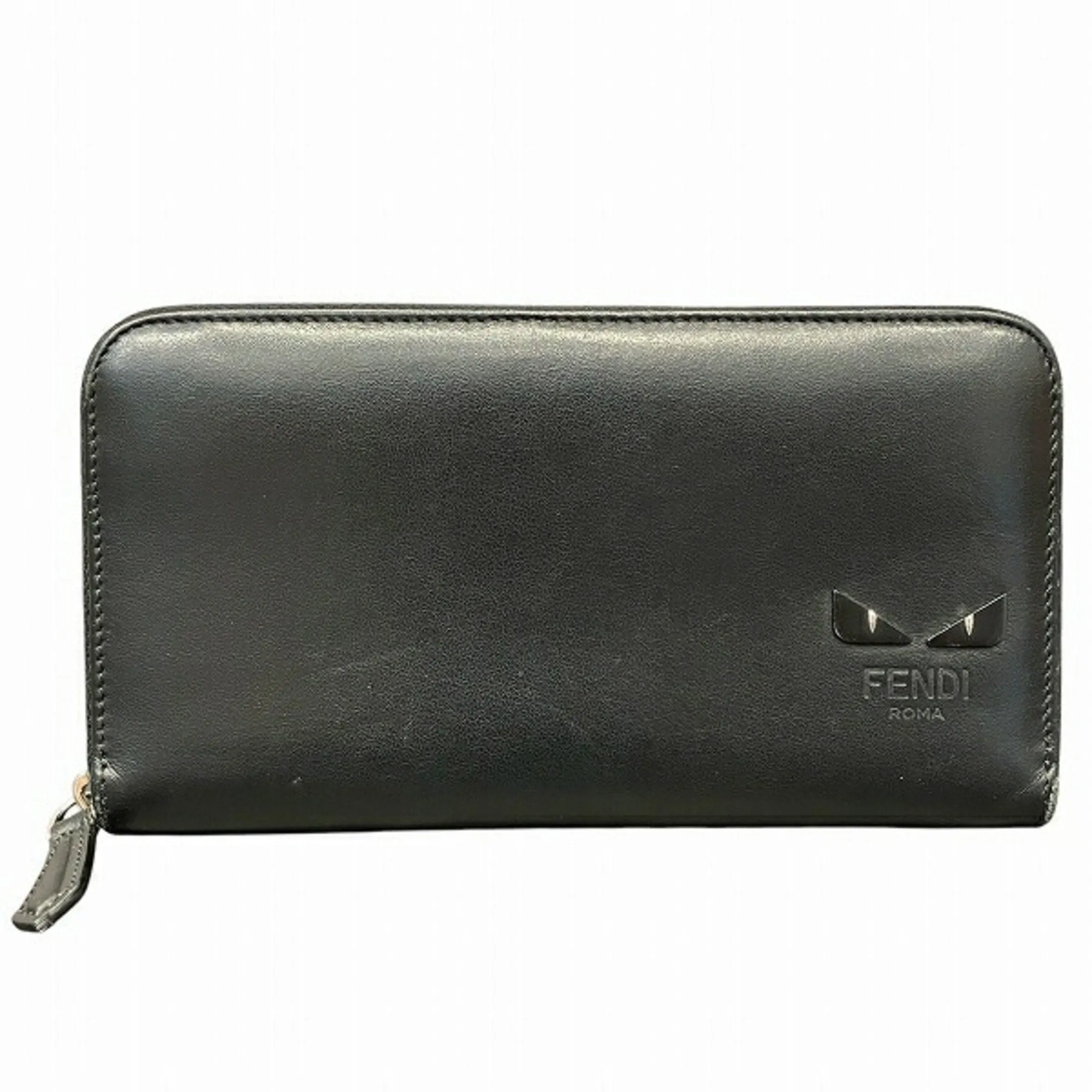 Fendi Leather Long Wallet (Bi-Fold) (Pre-Owned)