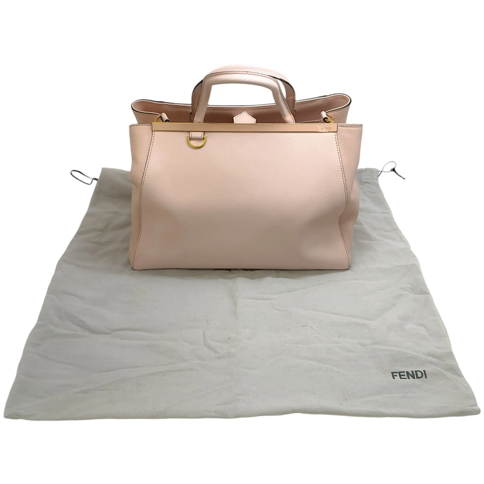Fendi Pink Leather 2 Jours Tote