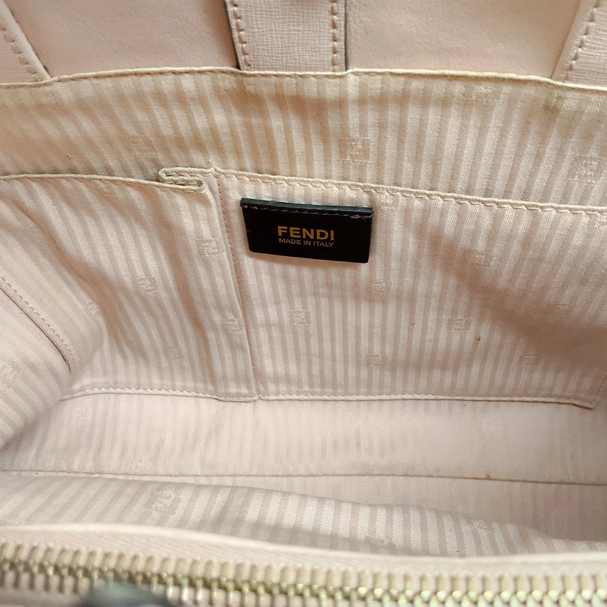 Fendi Pink Leather 2 Jours Tote