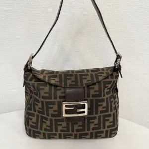 Fendi Zucca Shoulder Bag FM0120 Brown Canvas