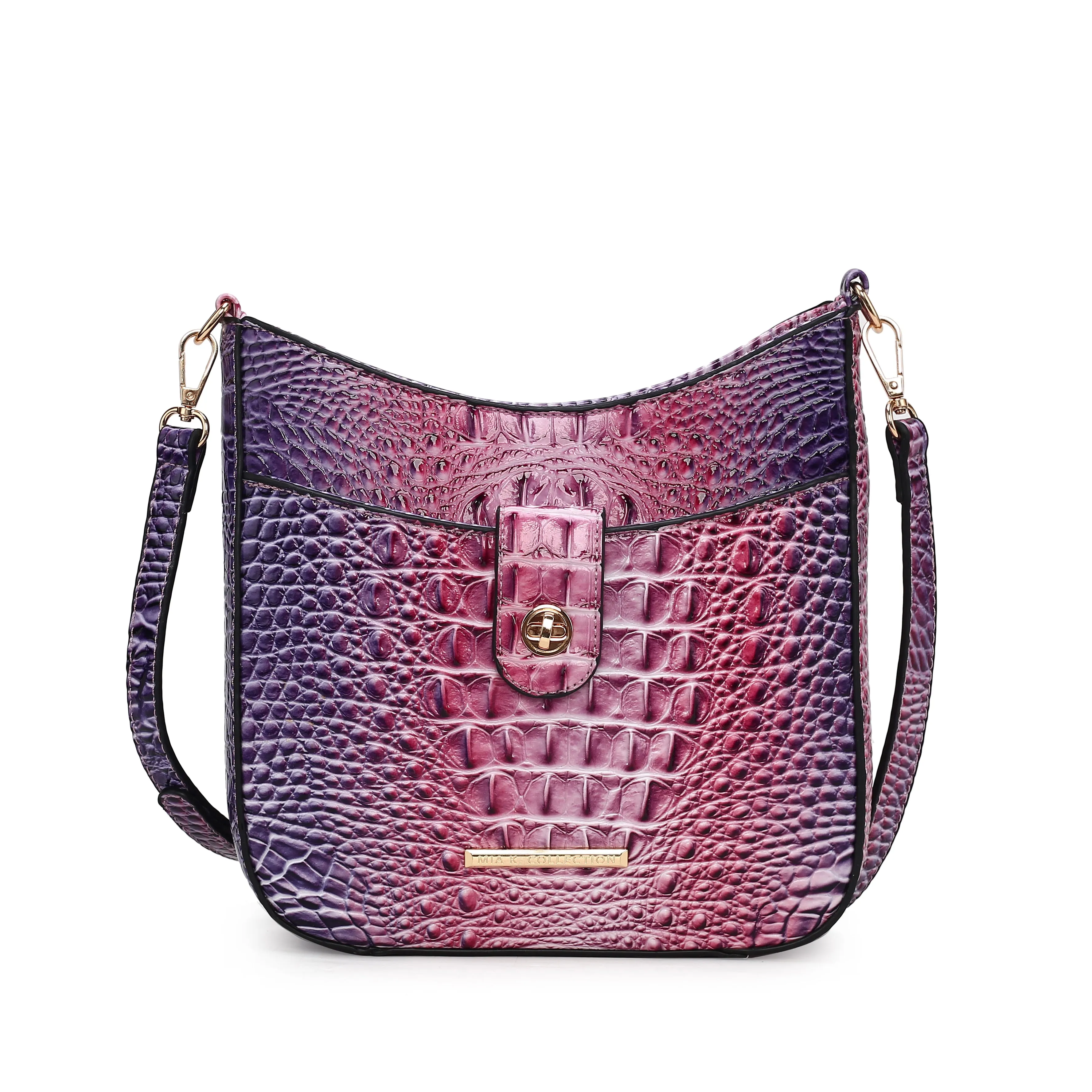 Giovana Gradient Croc Crossbody Bag