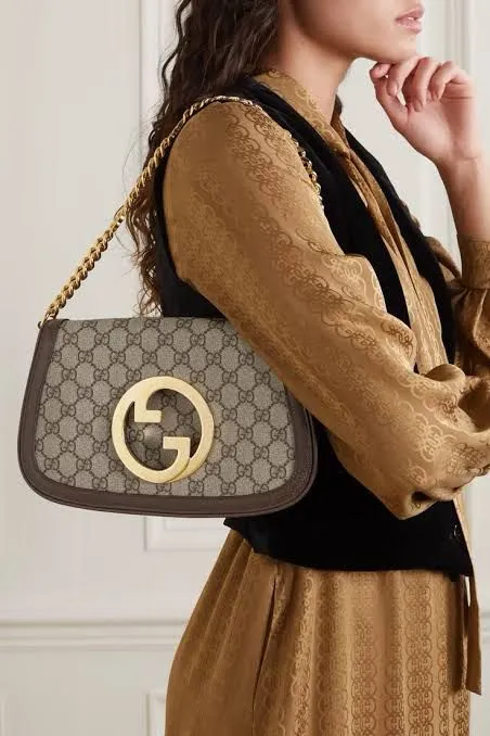 GUCCI BLONDIE SMALL SHOULDER BAG ?C LUXURY & STYLE (Brown/Beige)
