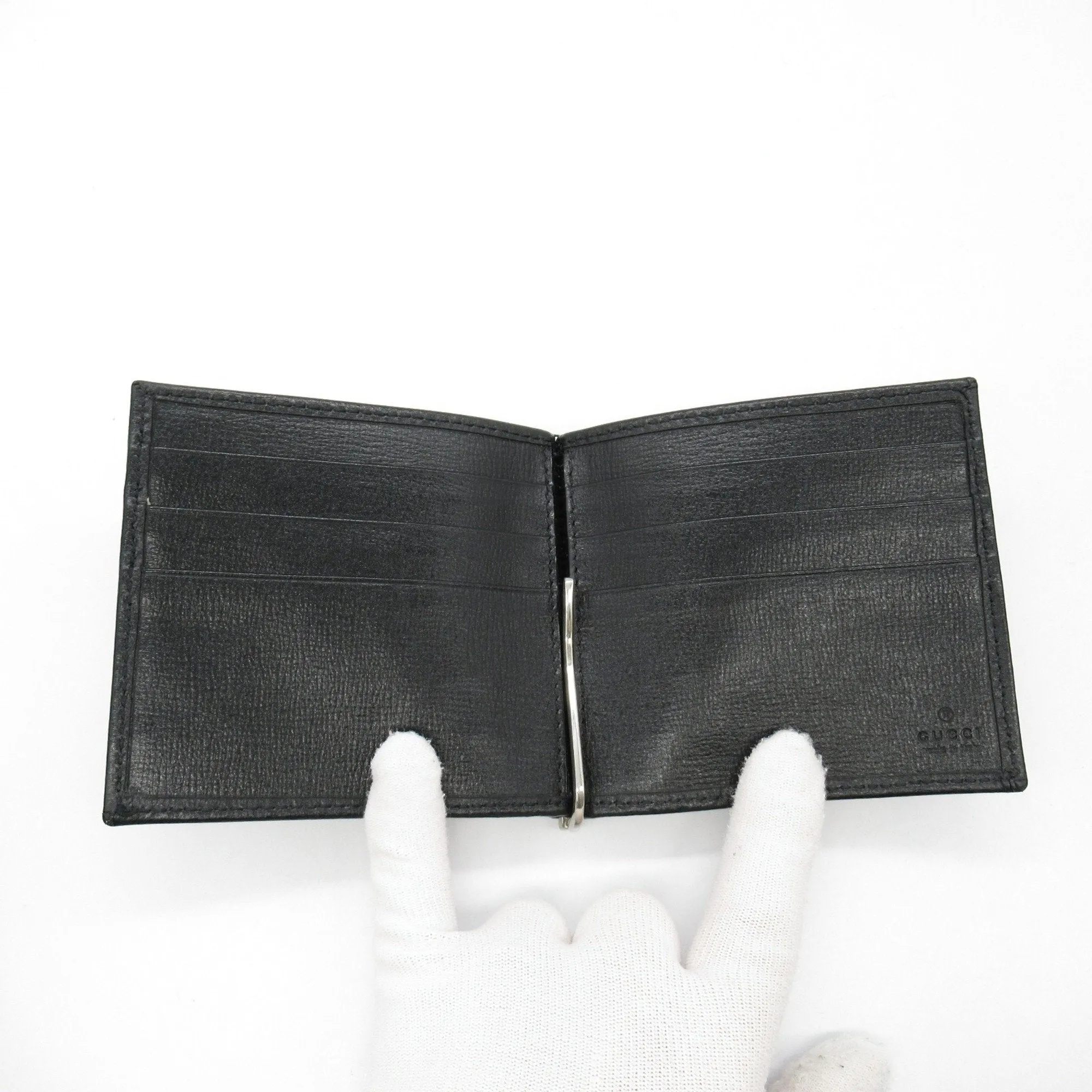Gucci Coated Canvas Leather Bill Wallet (Bi-Fold) (Pre-Owned)