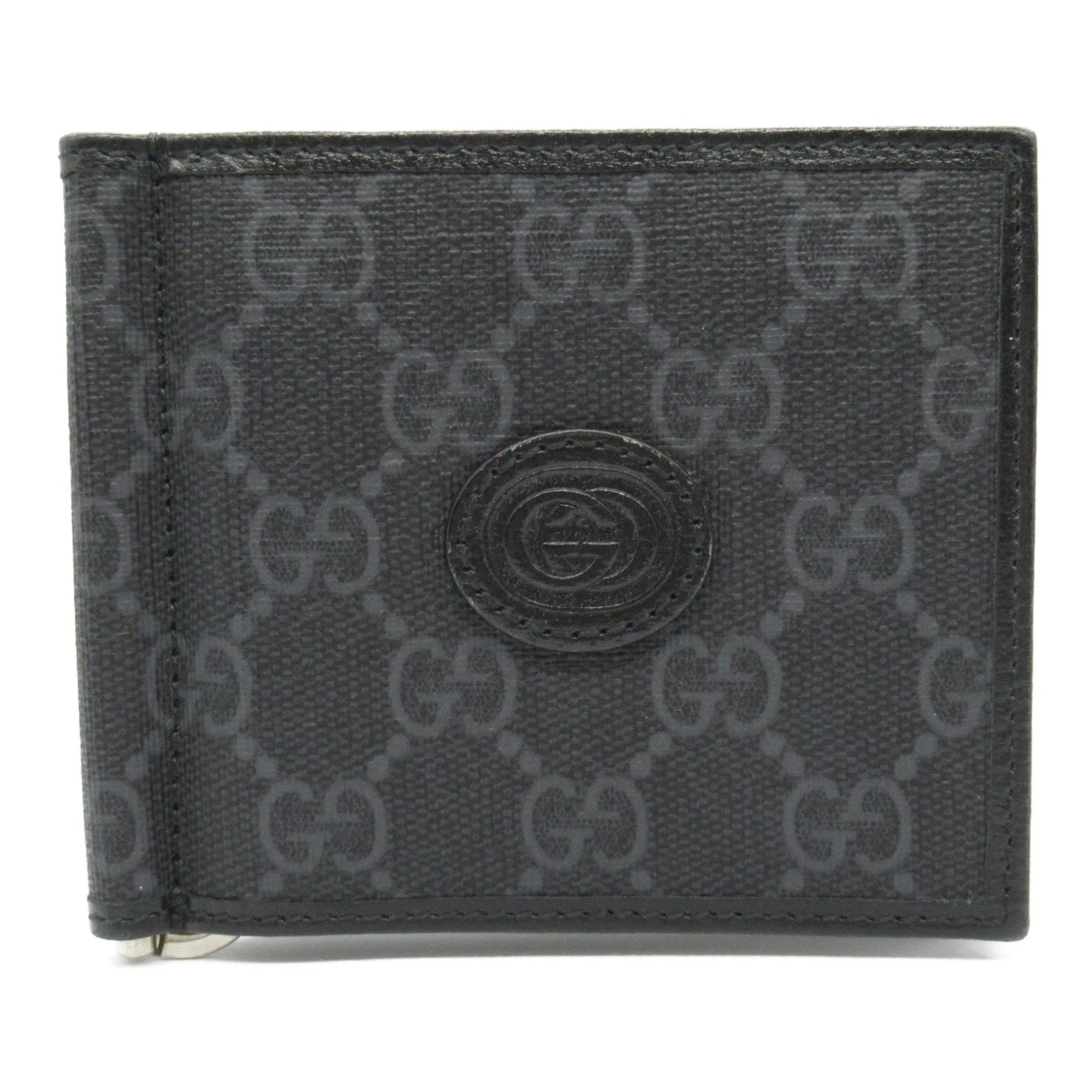 Gucci Coated Canvas Leather Bill Wallet (Bi-Fold) (Pre-Owned)