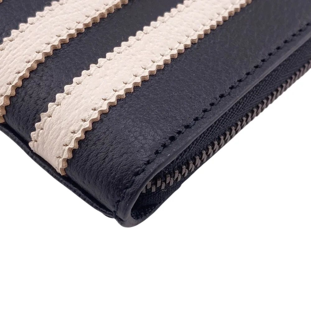 GUCCI Coin case 721903 leather black Adidas Collaboration Card Case Trefoil Leather Shoulder Pouch Women(Unisex) Used