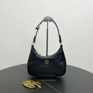 Gucci GG Marmont Black Leather Underarm Shoulder Bag