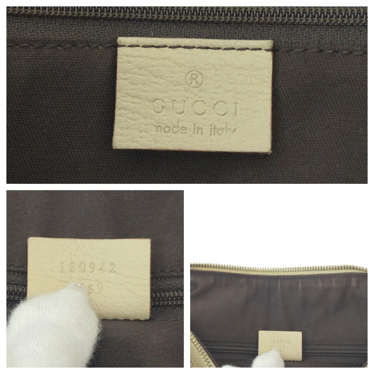 GUCCI Handbag 130942 GG canvas Beige Ivory Gold Metal Handbags Mini Boston Duffel bag Shoulder Bag Abbey Women Used