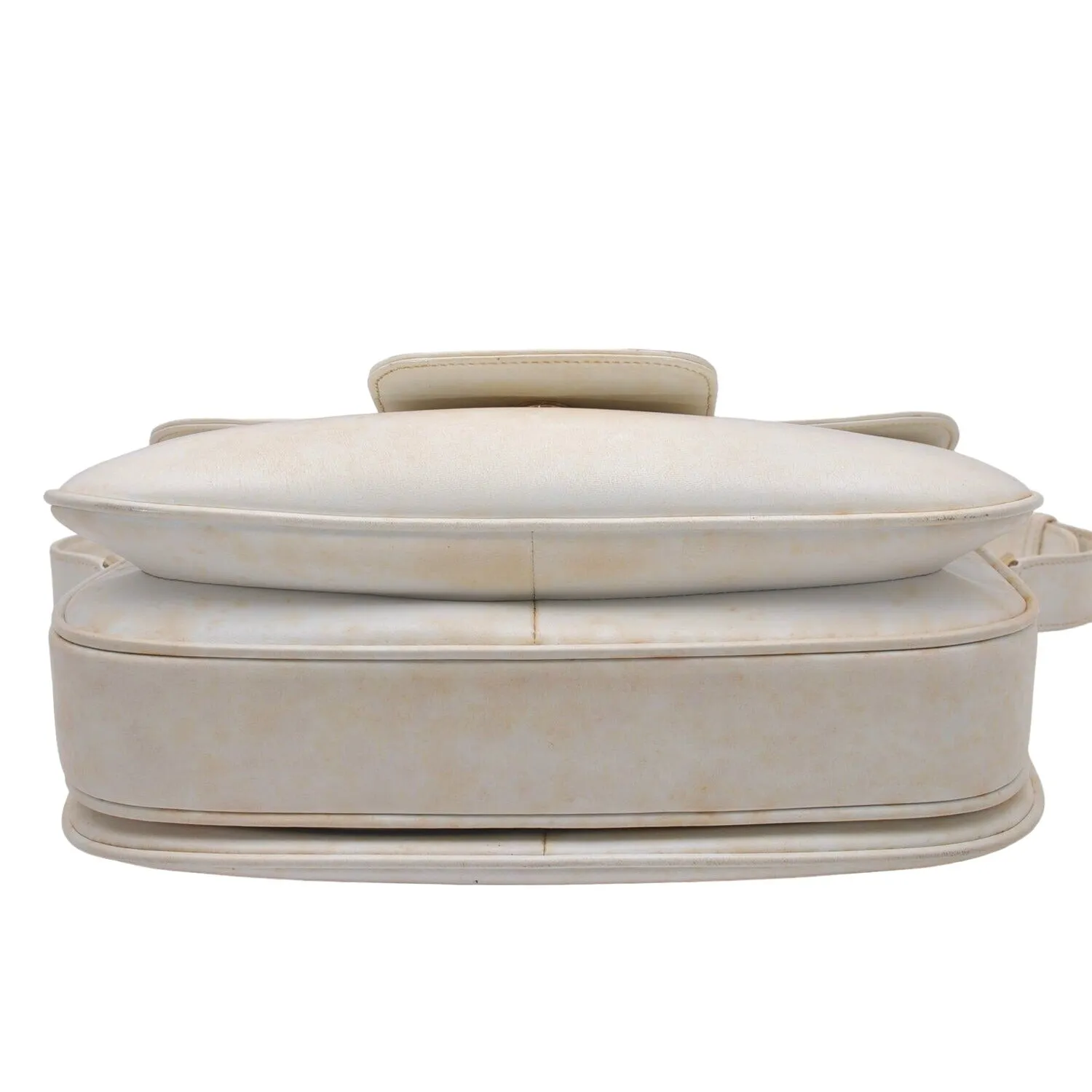 Gucci Ivory Leather 1955 Horse-bit Shoulder bag with two-tone hardware