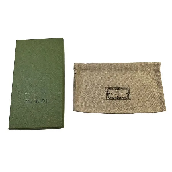 Gucci Leather Animalier Long Wallet