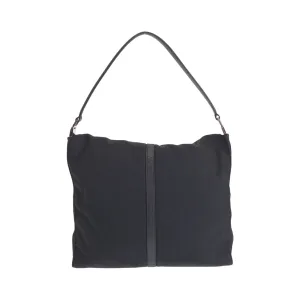 GUCCI Shoulder Bag 001 3355 Nylon Black SilverMetal One Shoulder Bag Jackie Women Used