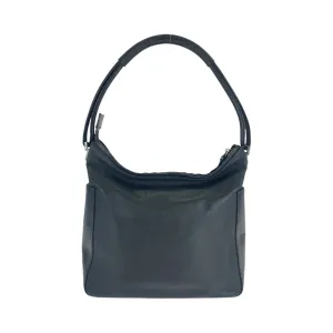 GUCCI Shoulder Bag 001 3766 leather Black SilverMetal Women Used