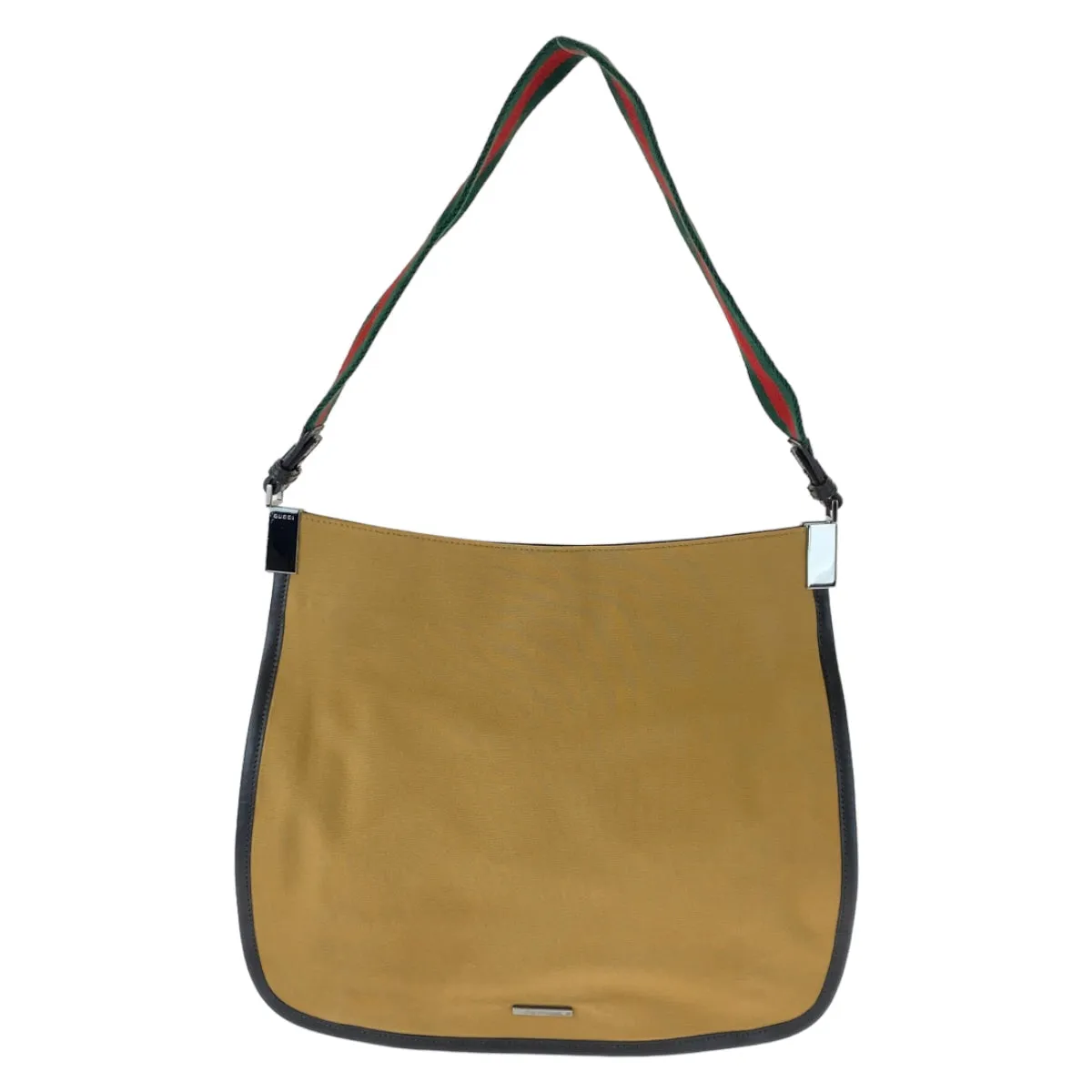 GUCCI Shoulder Bag 001 4321 2684 canvas Beige SilverMetal Sherry line Women Used
