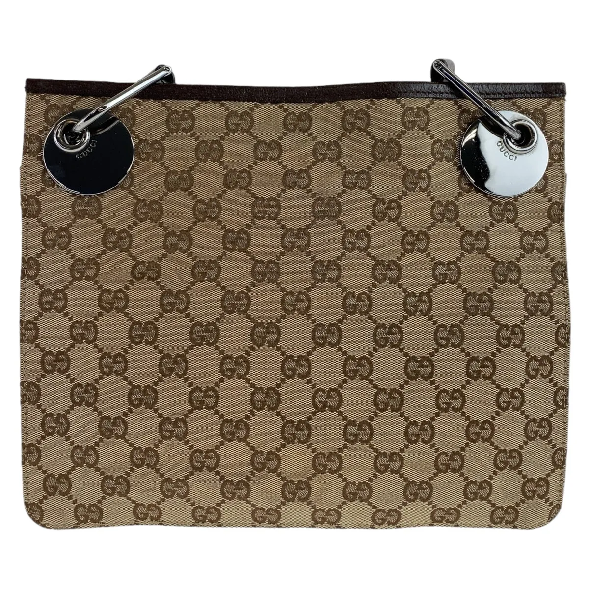 GUCCI Shoulder Bag 120841 GG canvas, leather Beige Brown SilverMetal Crossbody Shoulder Bag Messenger Bag GG pattern Women Used