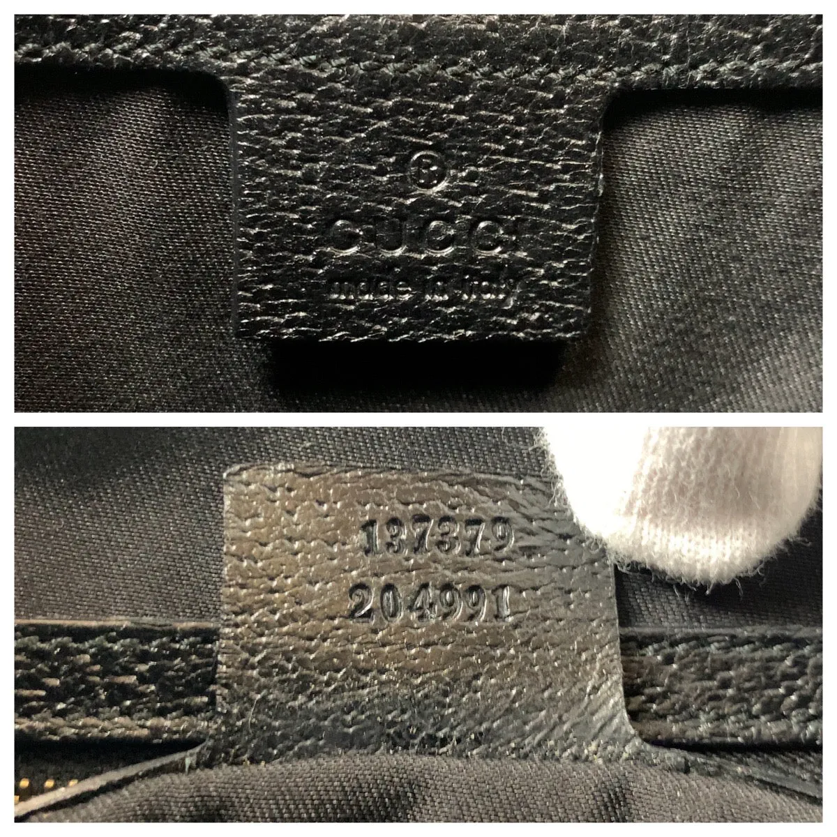 GUCCI Shoulder Bag 137379 GG canvas, leather Black GoldMetal Shoulder Bag handbag Bamboo GG pattern Women Used