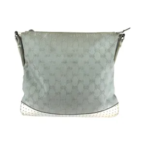 GUCCI Shoulder Bag 145857 GG canvas, enamel Silver SilverMetal Shoulder Bag pochette Women Used
