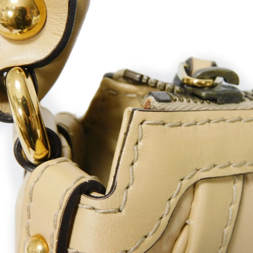 GUCCI Shoulder Bag 282298 Calf leather (embossed) beige GG Shima Scarlet One Belt