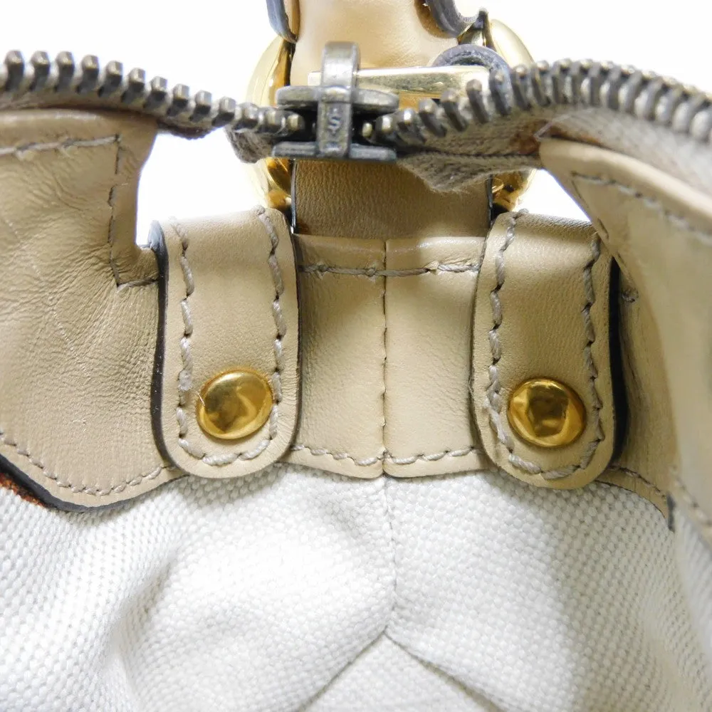 GUCCI Shoulder Bag 282298 Calf leather (embossed) beige GG Shima Scarlet One Belt
