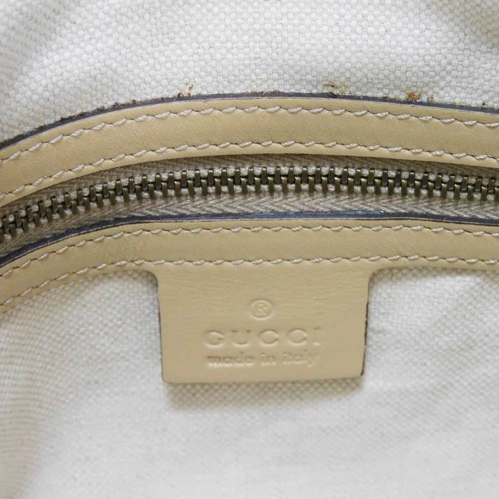 GUCCI Shoulder Bag 282298 Calf leather (embossed) beige GG Shima Scarlet One Belt