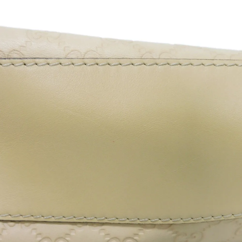 GUCCI Shoulder Bag 282298 Calf leather (embossed) beige GG Shima Scarlet One Belt