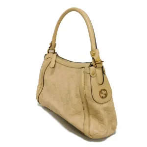GUCCI Shoulder Bag 282298 Calf leather (embossed) beige GG Shima Scarlet One Belt