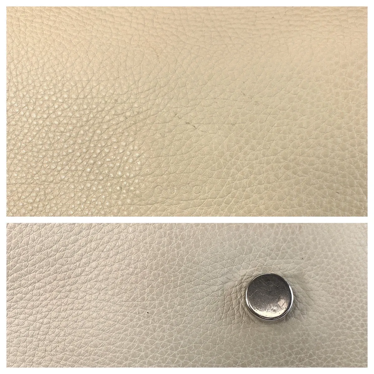 GUCCI Shoulder Bag 370826 leather Ivory Bamboo Daily Flap