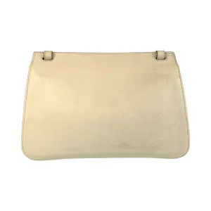 GUCCI Shoulder Bag 370826 leather Ivory Bamboo Daily Flap