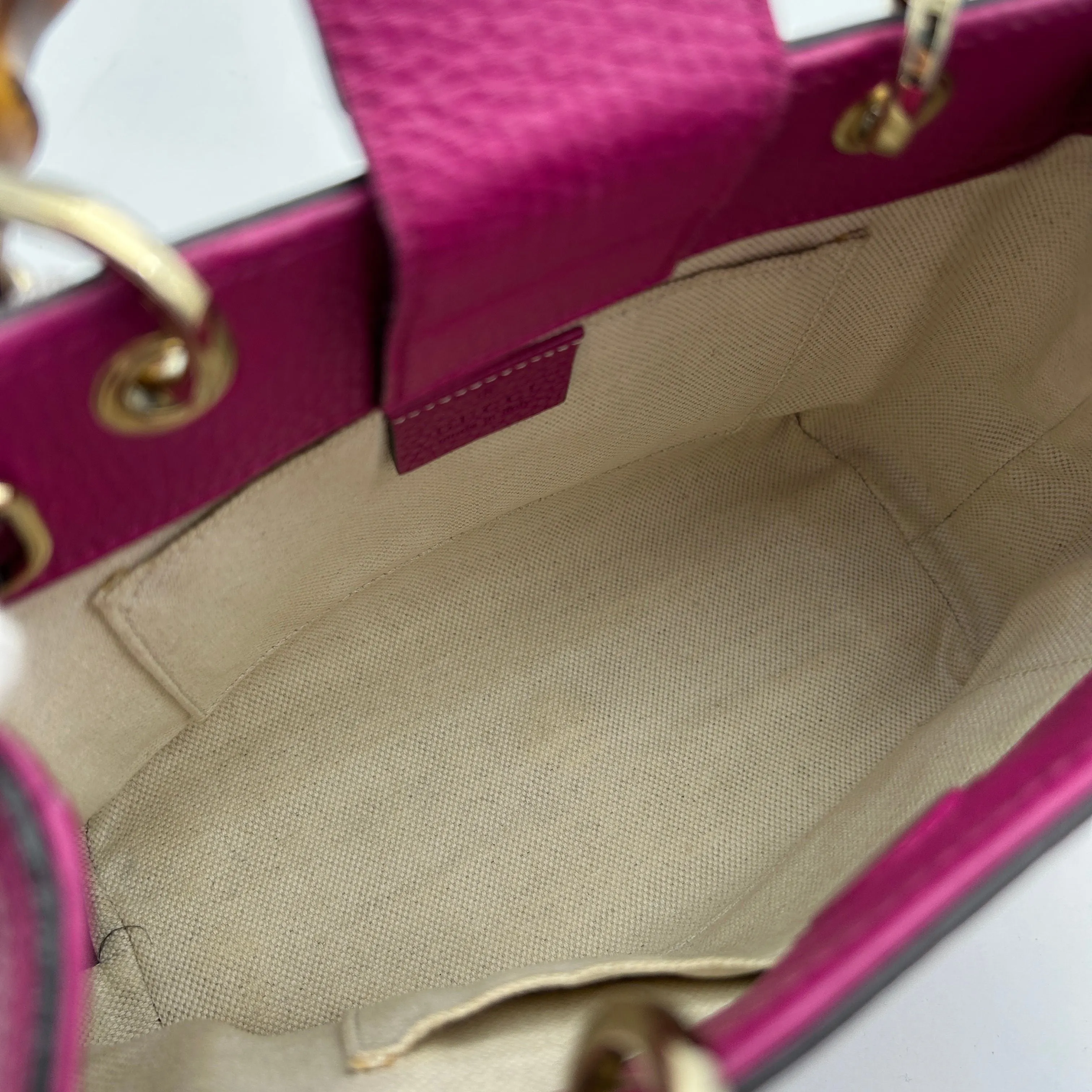 Gucci Small Bamboo Shopper Tote - Pink Totes, Handbags LA9582