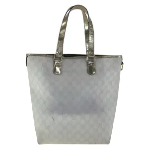 GUCCI Tote Bag 189896 GG Supreme canvas, enamel White gold Tote Bag Shoulder Bag Women Used