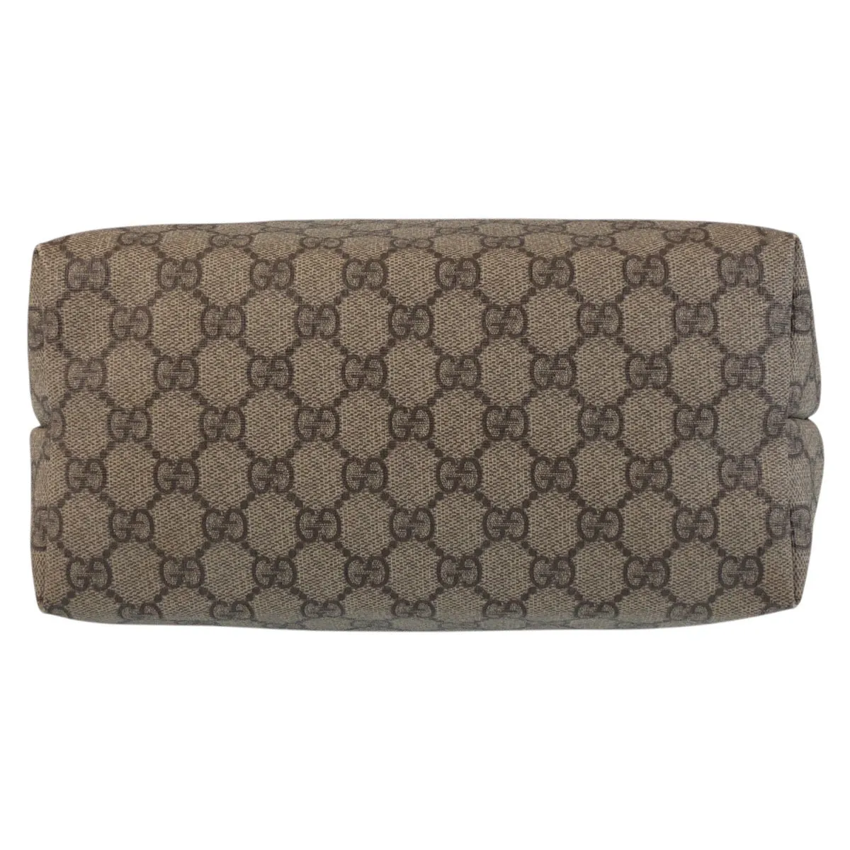 GUCCI Tote Bag 189896 GG Supreme canvas, leather Beige Brown Gold Metal Tote Bag Shoulder Bag Women Used