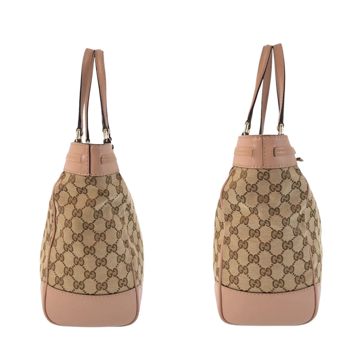 GUCCI Tote Bag 257061 GG canvas, leather beige Tote Bag Shoulder Bag Mayfair Women Used