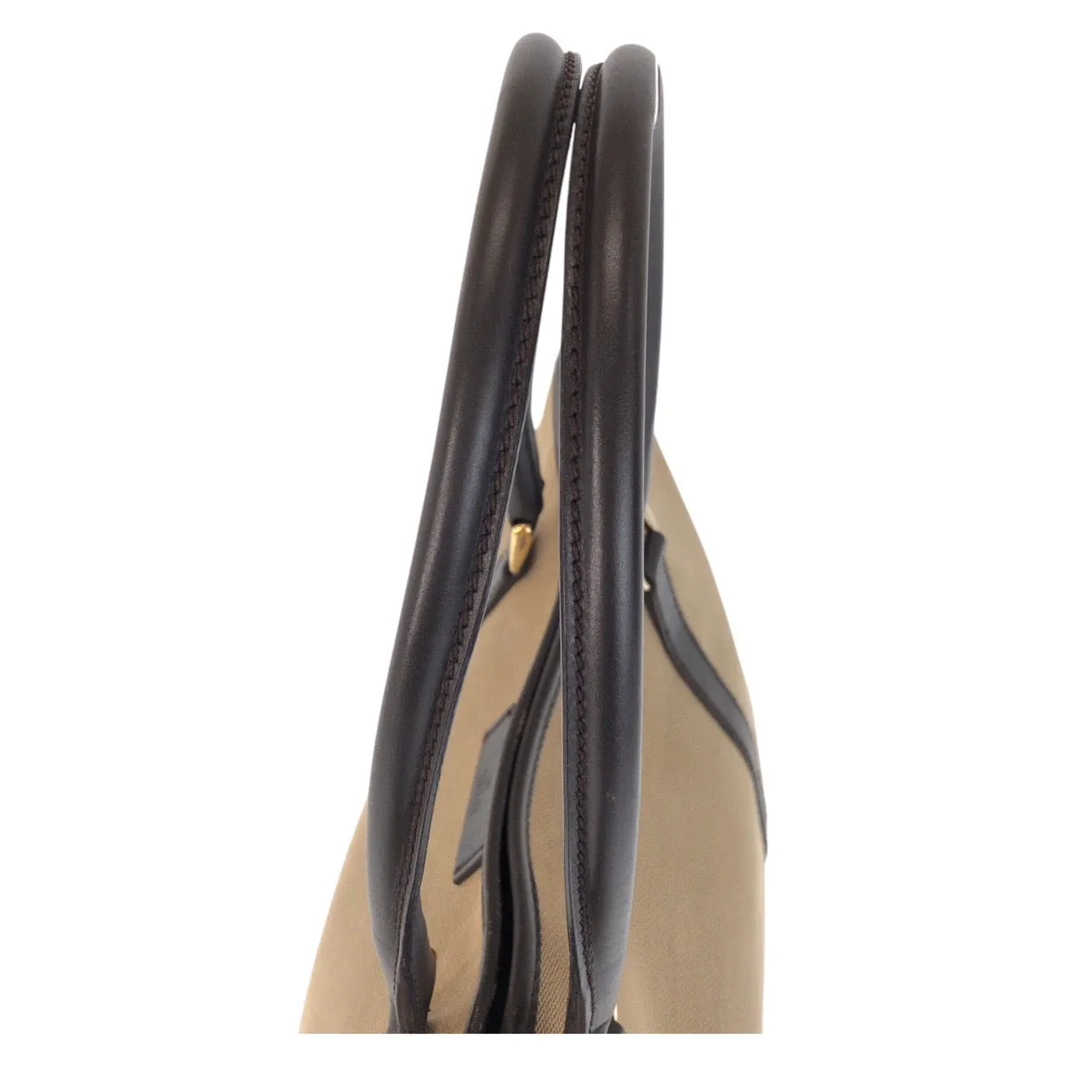 GUCCI Tote Bag 257302 Canvas, Leather Beige Brown Gold Metal Tote Bag Shoulder Bag Women Used