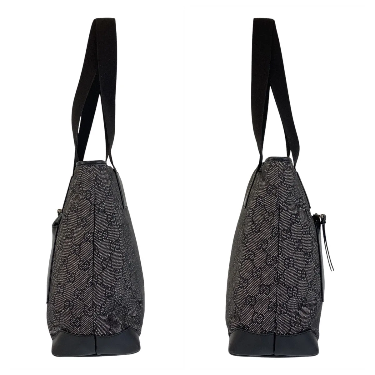 GUCCI Tote Bag 28893 GG canvas, leather Black black Tote Bag Shoulder Bag Women Used
