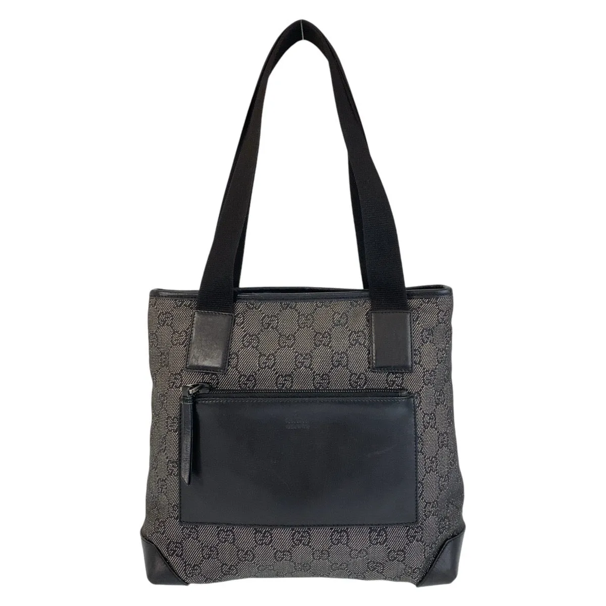GUCCI Tote Bag 28893 GG canvas, leather Black black Tote Bag Shoulder Bag Women Used